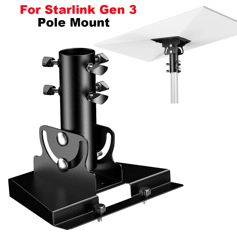 Multi-Angle Adjustment Bracket For Starlink Gen 3 Pipe Adapter Mounting For Standard Dish V3 Pole Mount for RV Outdoor
Multi-Angle Adjustment Bracket For Starlink Gen 3 Pipe Adapter Mounting For Standard Dish V3 Pole Mount for RV Outdoor