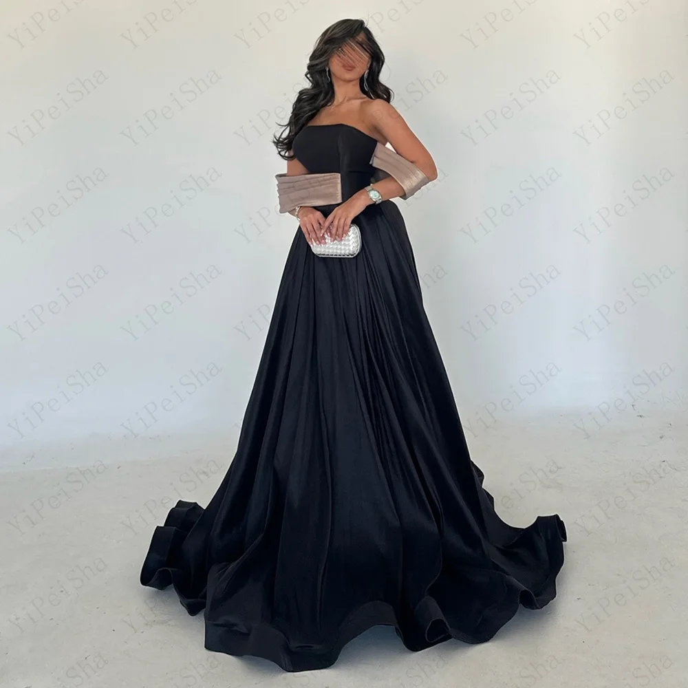 Customized A-Line Mermaid Prom Dresses Floor-Length Off The Shoulder Sleeveless Evening Gown Simple Fashion Draped Party Gown
Customized A-Line Mermaid Prom Dresses Floor-Length Off The Shoulder Sleeveless Evening Gown Simple Fashion Draped Party Gown