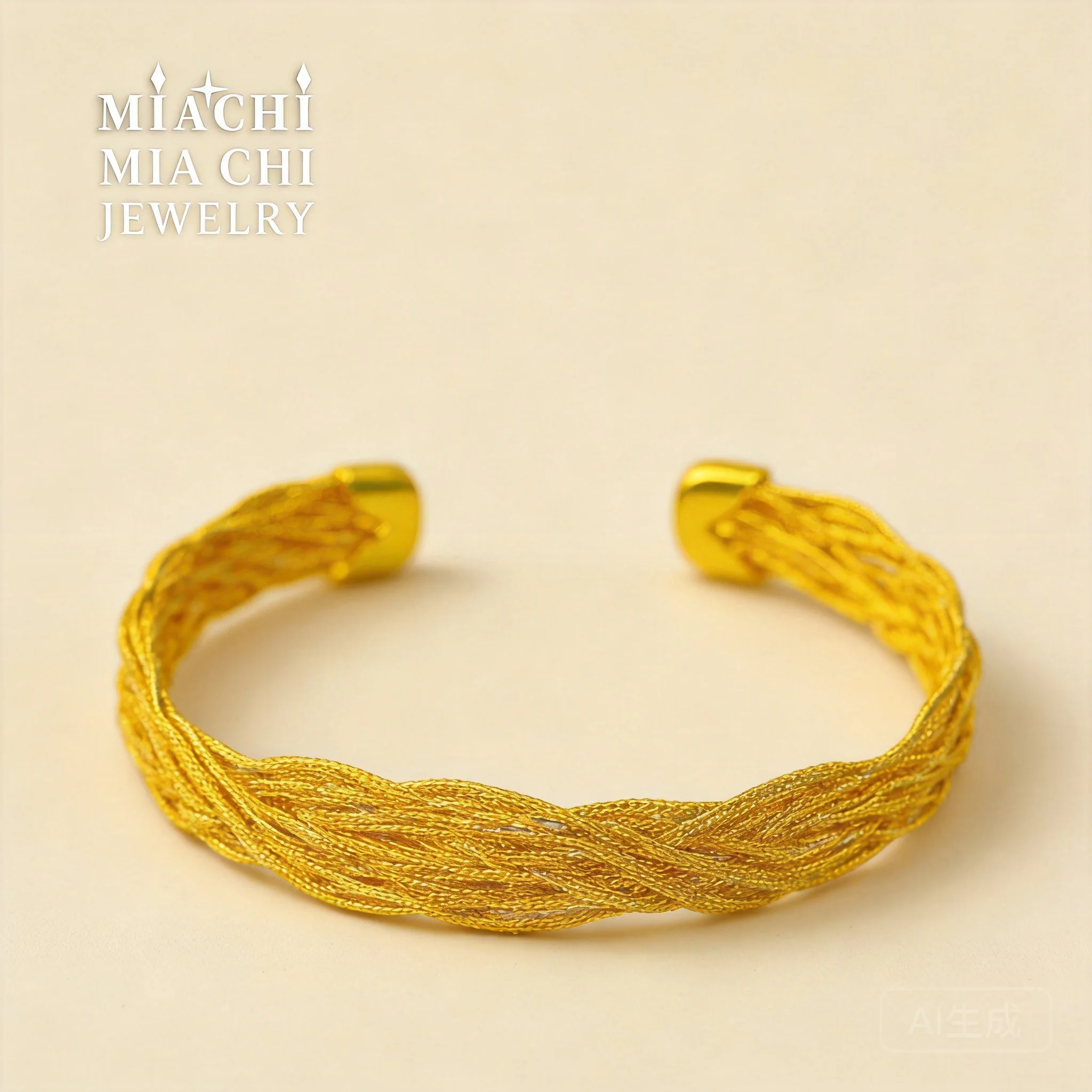Vintage Chinese Style Lucky Auspicious Wealth Attracting Gold Color Braided Twist Open Cuff Bangle For Women Fashion Adjustable
Vintage Chinese Style Lucky Auspicious Wealth Attracting Gold Color Braided Twist Open Cuff Bangle For Women Fashion Adjustable