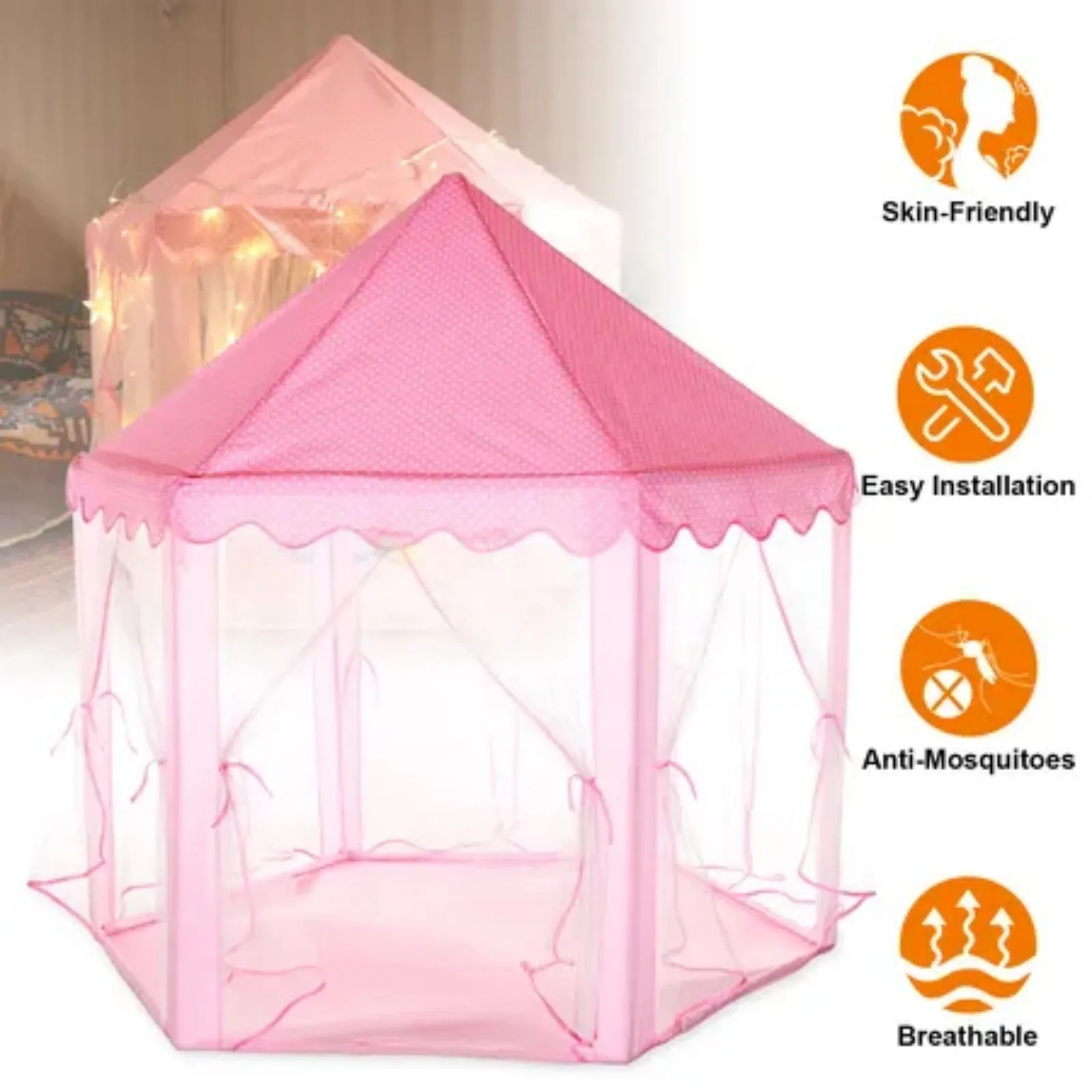 Kids Play Tents Princess for Girls Princess Castle Children Playhouse Indoor Outdoor Use
Kids Play Tents Princess for Girls Princess Castle Children Playhouse Indoor Outdoor Use