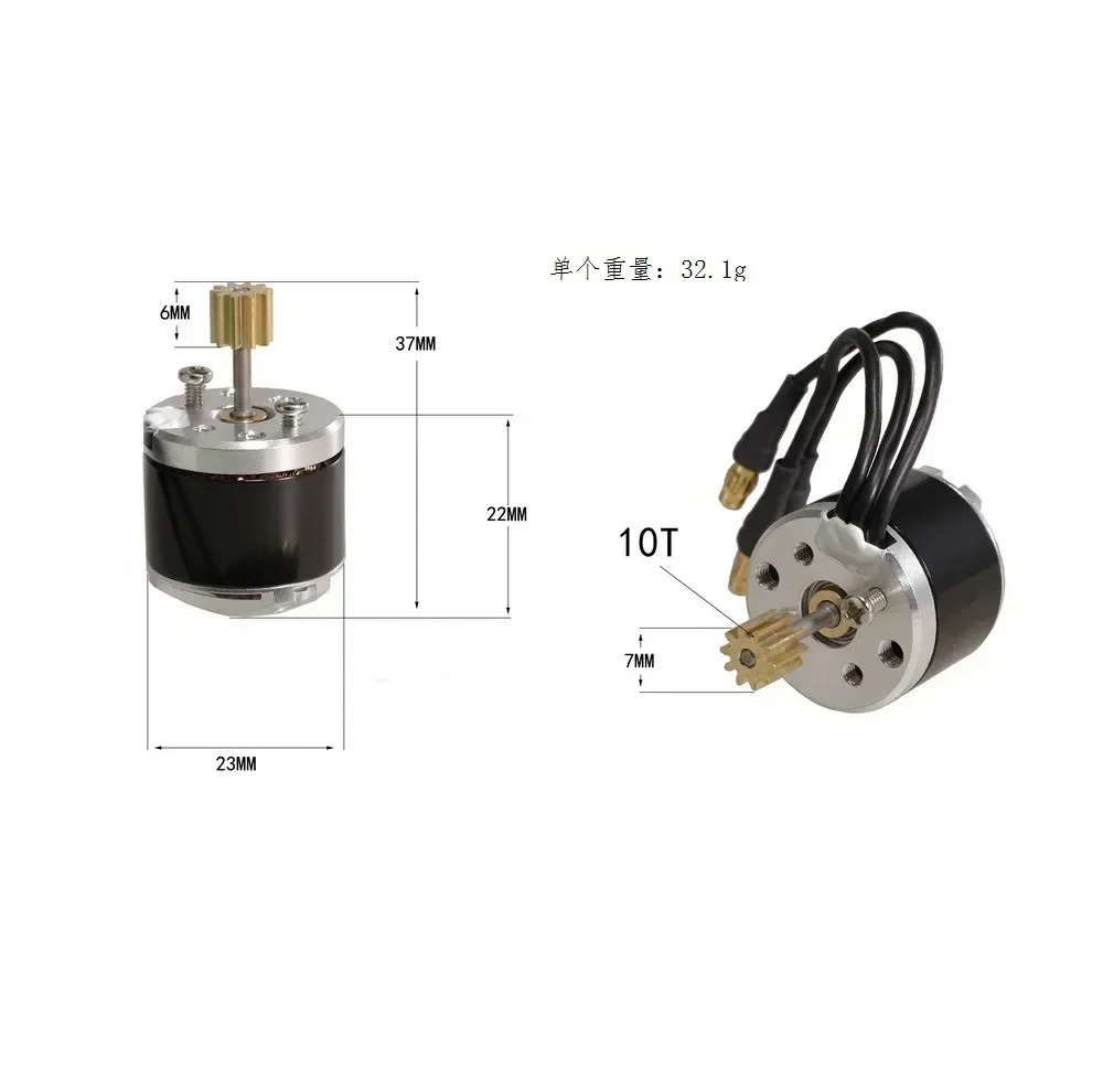 2322 Brushless Motor 2600kv Parameter Adjustable Power Upgrade Kit and 45A ESC for MN82S MN82Pro MN99S MN168 1/12 RC Car
2322 Brushless Motor 2600kv Parameter Adjustable Power Upgrade Kit and 45A ESC for MN82S MN82Pro MN99S MN168 1/12 RC Car