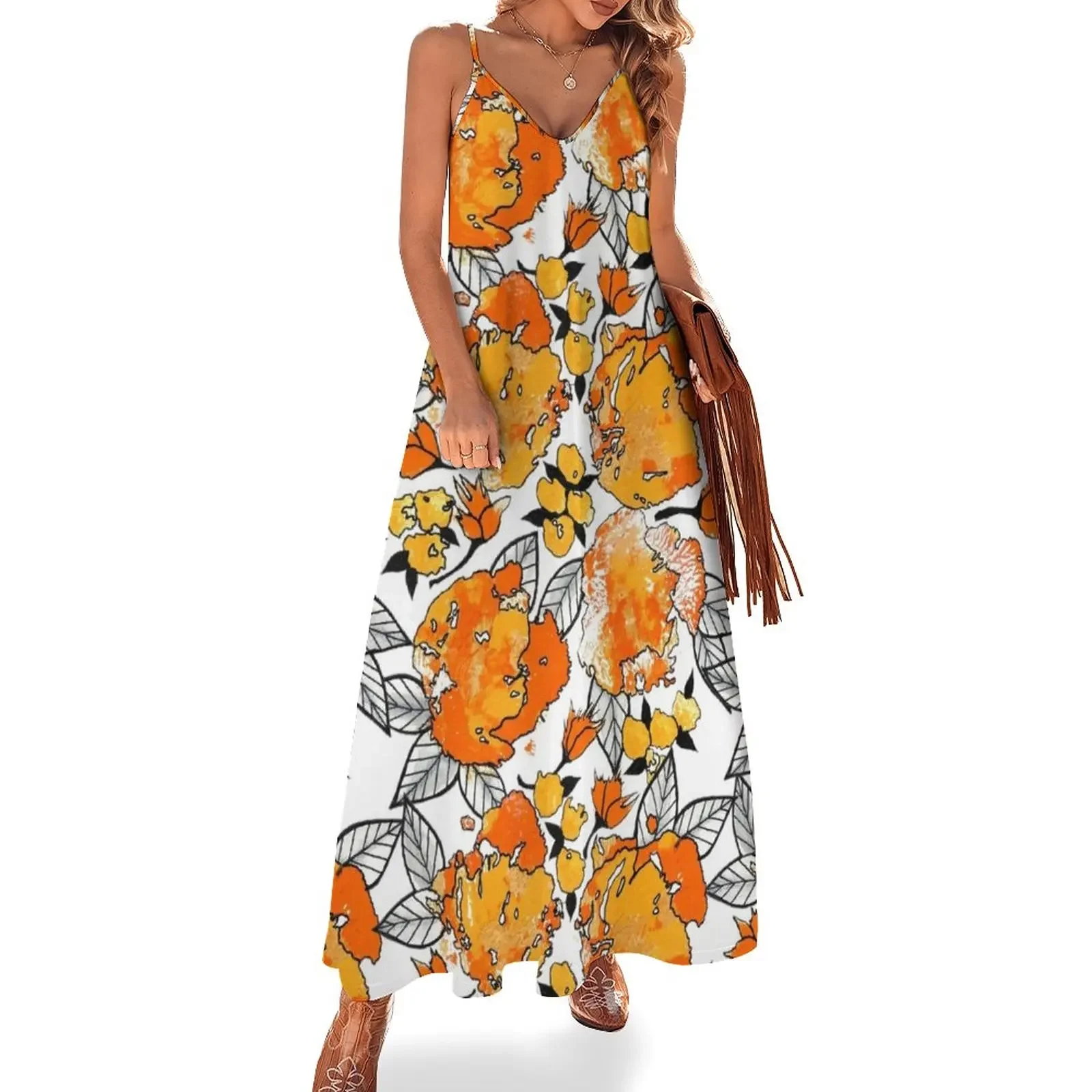 Tulips - Abstract, Orange Yellow and Gold Sleeveless Dress long sleeve dress prom dresses Dress
Tulips - Abstract, Orange Yellow and Gold Sleeveless Dress long sleeve dress prom dresses Dress
