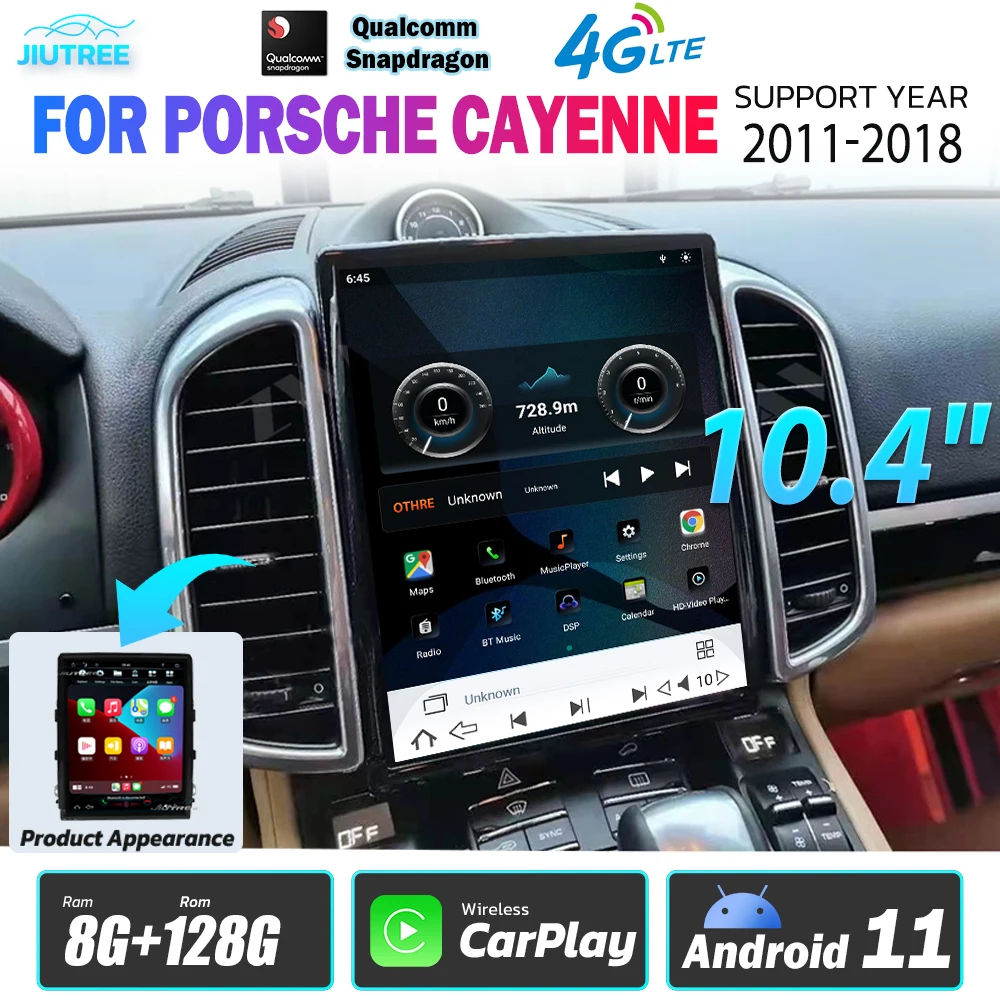 10.4 inch Qualcomm Android 11 for Porsche Cayenne 2011-2016 Car Radio Verticial Screen Navigation GPS Multimedia Player
10.4 inch Qualcomm Android 11 for Porsche Cayenne 2011-2016 Car Radio Verticial Screen Navigation GPS Multimedia Player