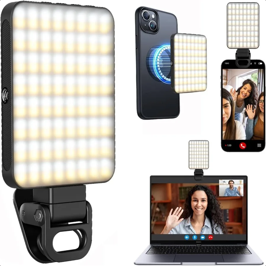 LED Portable Light for Phone Magnetic Clip on Selfie Light for Video Zoom Conference Makeup and Live Stream Black
LED Portable Light for Phone Magnetic Clip on Selfie Light for Video Zoom Conference Makeup and Live Stream Black
