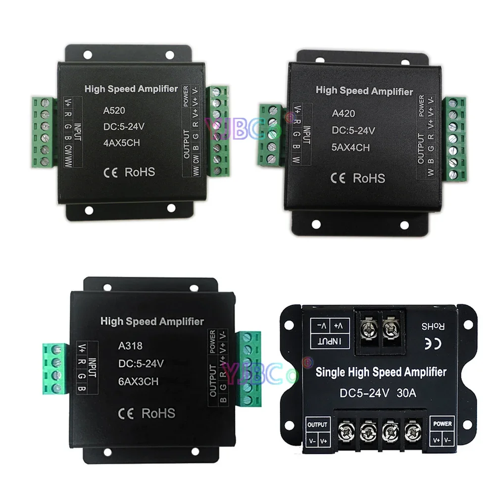 High Speed Amplifier DC 5V 12V 24V Single Color/RGB/RGBW/RGB+CCT RGBW LED Strip Data Signal Repeater Power Lamp Tape controller
High Speed Amplifier DC 5V 12V 24V Single Color/RGB/RGBW/RGB+CCT RGBW LED Strip Data Signal Repeater Power Lamp Tape controller