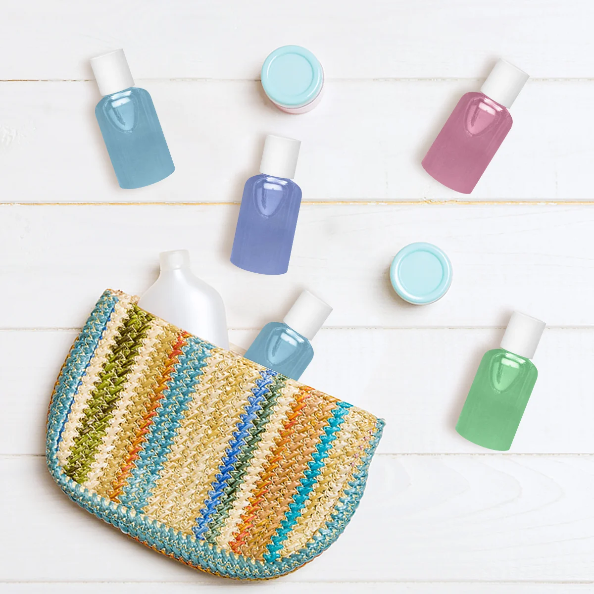 12Pcs Travel Lotion Bottle Dispenser Plastic Refillable Container 50ml Portable for Shampoo Body Wash Skin Cleanser Massage Oil
12Pcs Travel Lotion Bottle Dispenser Plastic Refillable Container 50ml Portable for Shampoo Body Wash Skin Cleanser Massage Oil