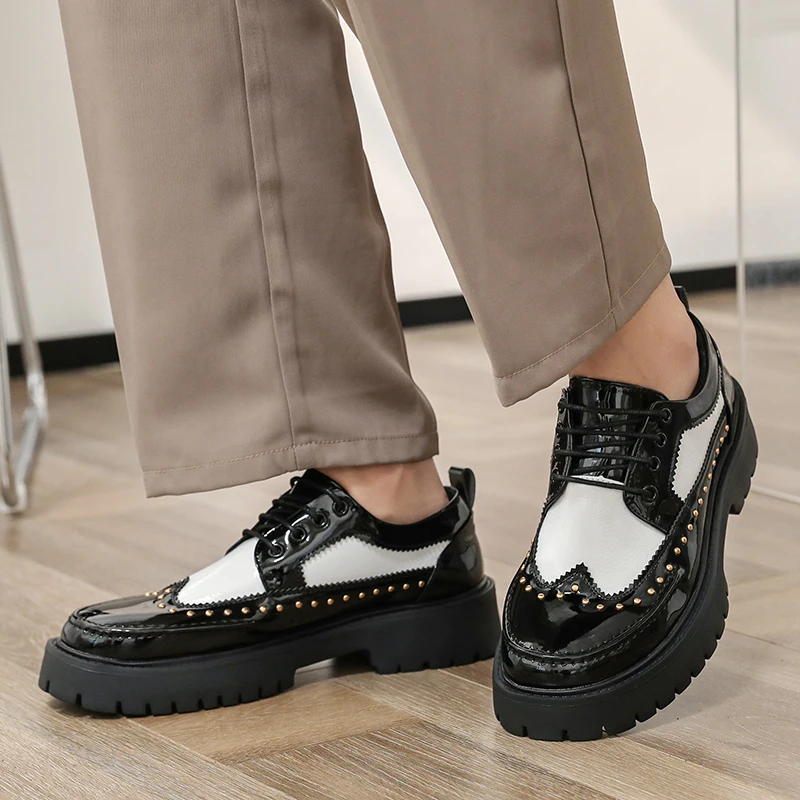 Men Business Brogues Platform Light Comfortable Fashion Hiking Shoes Lace-up Business Office Fair Shoes Men Size 38-46
Men Business Brogues Platform Light Comfortable Fashion Hiking Shoes Lace-up Business Office Fair Shoes Men Size 38-46