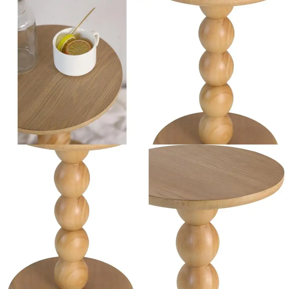 Natural Wooden Stacked Ball Side Table, 12.4 x 17.32 Nightstand for Living Spaces and Bedrooms
Natural Wooden Stacked Ball Side Table, 12.4 x 17.32 Nightstand for Living Spaces and Bedrooms