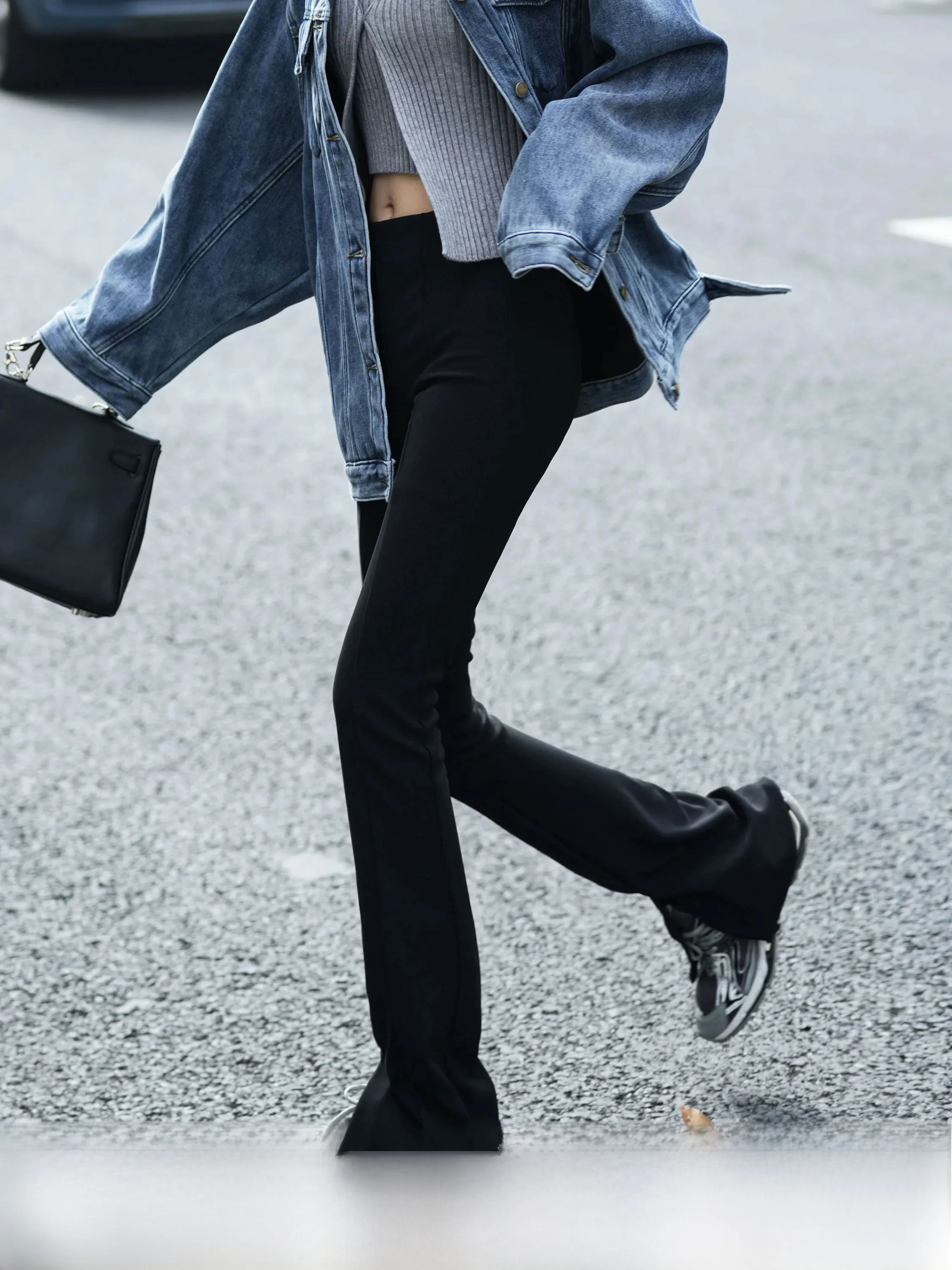 Luna7xi High Waist Flared Pants for Women Slimming Black Casual Trousers Design Sense Open Slit Long Pants Polyester Fiber
Luna7xi High Waist Flared Pants for Women Slimming Black Casual Trousers Design Sense Open Slit Long Pants Polyester Fiber