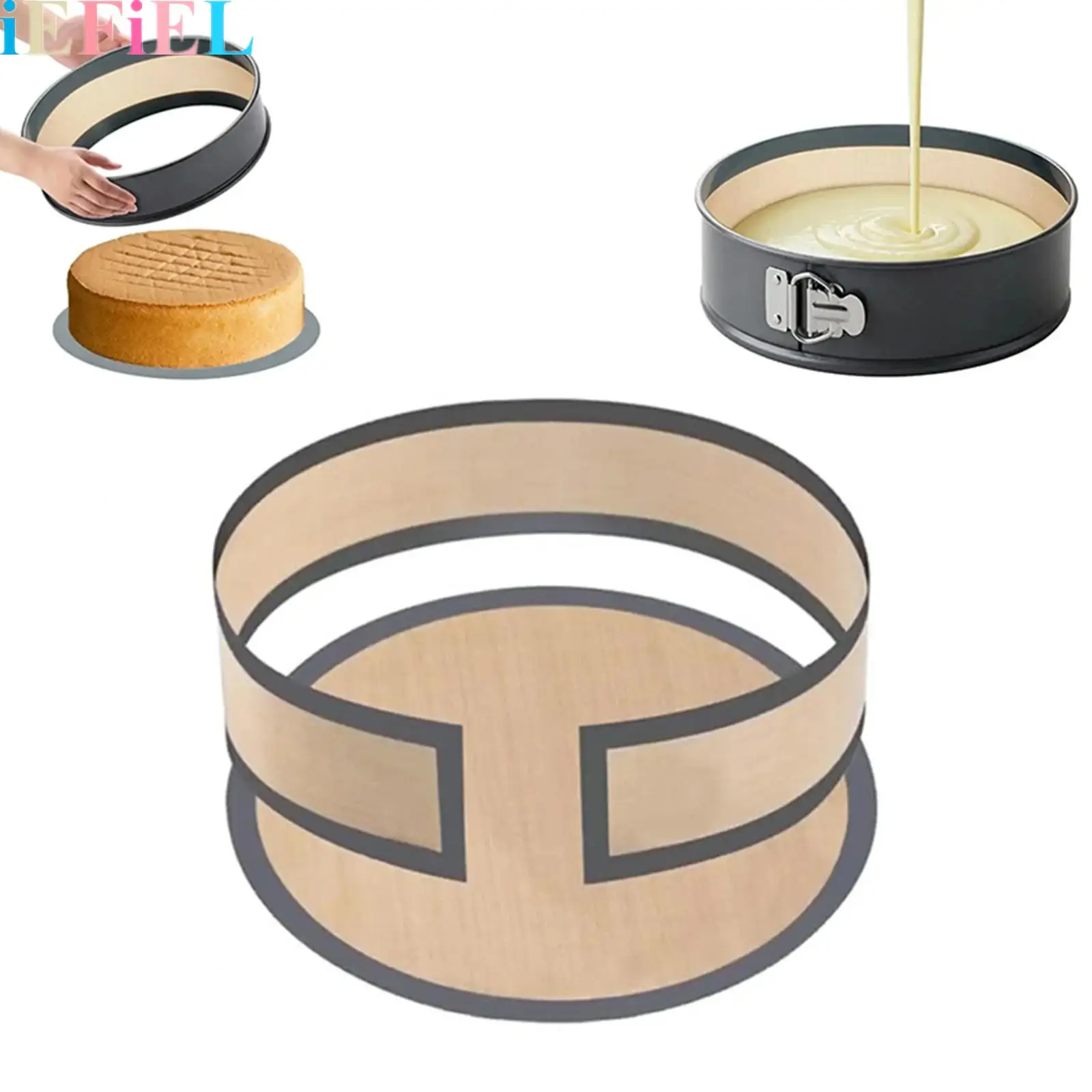 2Pcs Round And Rectangle Silicone Baking Mat Set Prevent Cake from Sticking to Bottom And Side for Easy Clean Non Sick
2Pcs Round And Rectangle Silicone Baking Mat Set Prevent Cake from Sticking to Bottom And Side for Easy Clean Non Sick