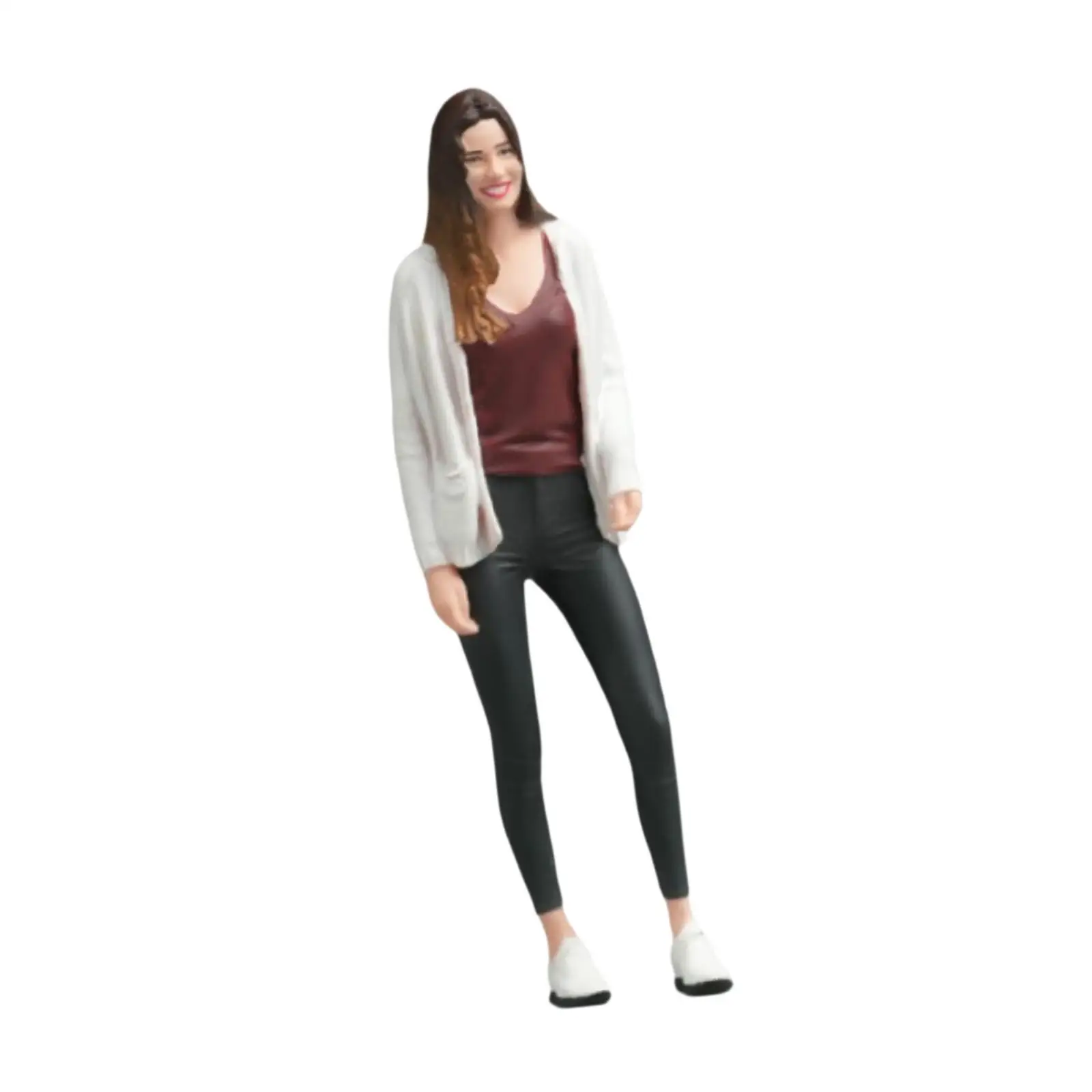 1/24 Sweater Girl Model Stimulated Dioramas Collectible 3D Character Models Mini Long Hair Female for Sand Table Miniature Scene
1/24 Sweater Girl Model Stimulated Dioramas Collectible 3D Character Models Mini Long Hair Female for Sand Table Miniature Scene