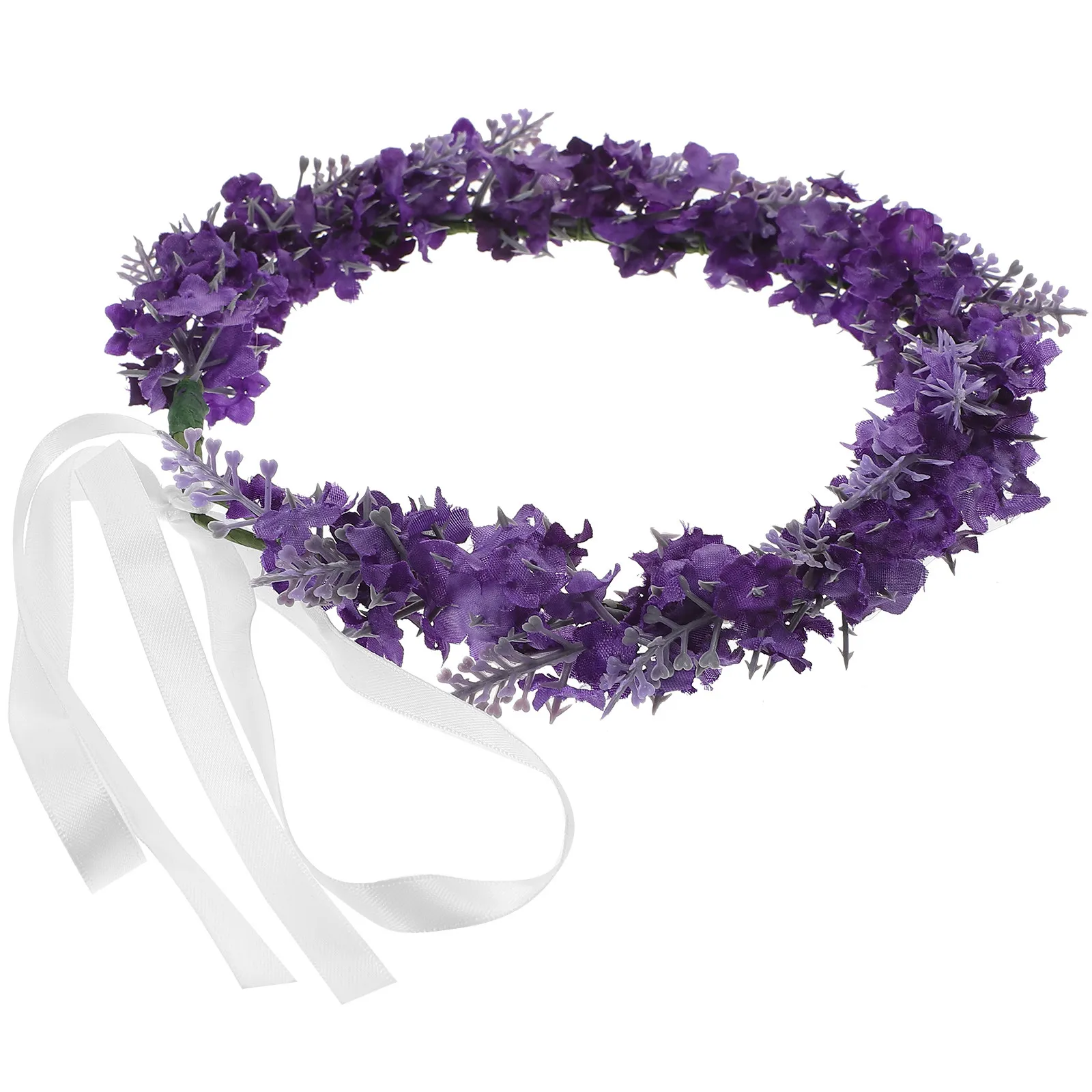 Lavender Flower Garland Headband Dark Purple Realistic Floral Headpiece Bridal Flower Crown for Weddings Parties Beach Vacation
Lavender Flower Garland Headband Dark Purple Realistic Floral Headpiece Bridal Flower Crown for Weddings Parties Beach Vacation