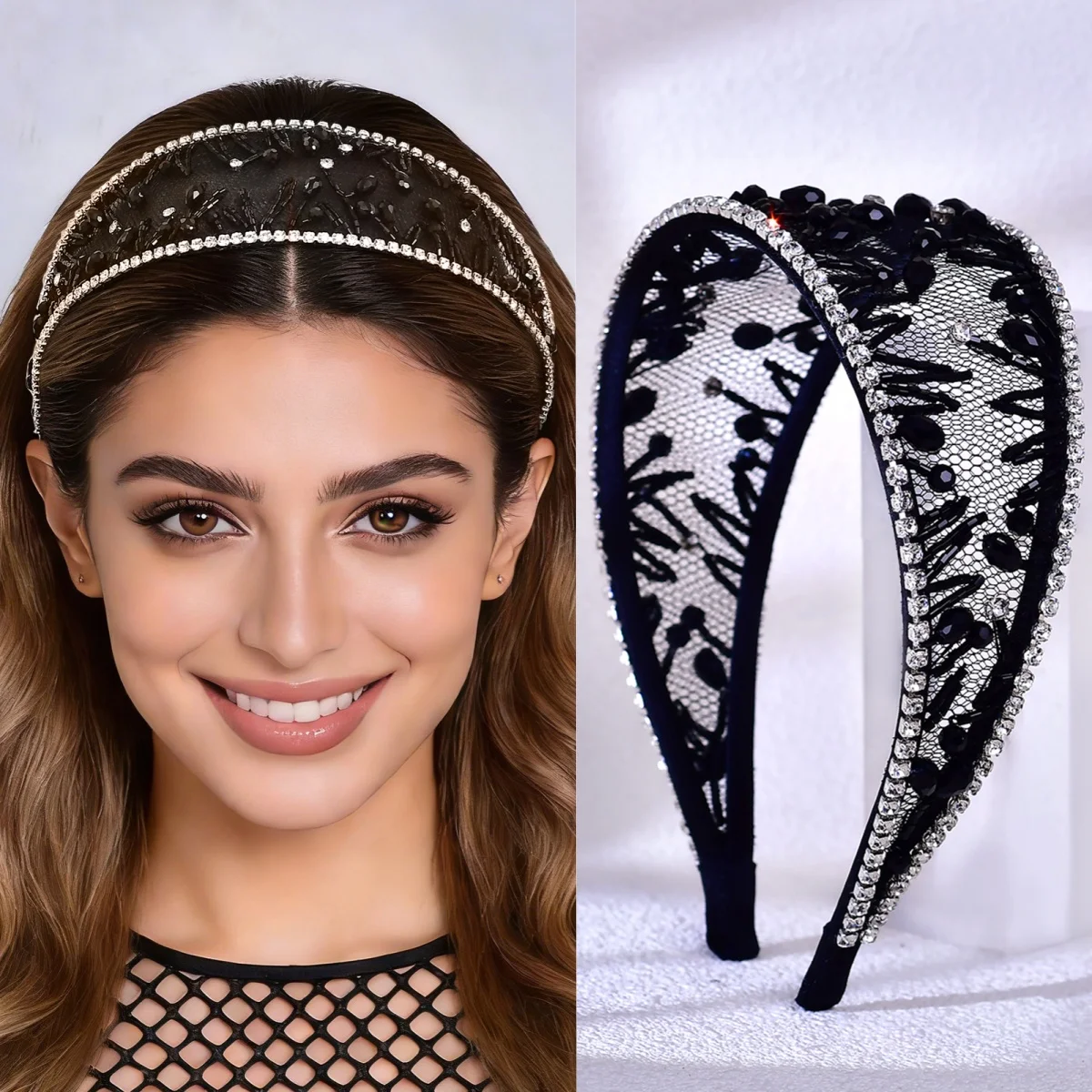 Bridal Crystal Headband, Minimalist Women's Everyday Hair Accessory, Handmade Hairpiece for Banquets and Dance Parties SA81
Bridal Crystal Headband, Minimalist Women's Everyday Hair Accessory, Handmade Hairpiece for Banquets and Dance Parties SA81