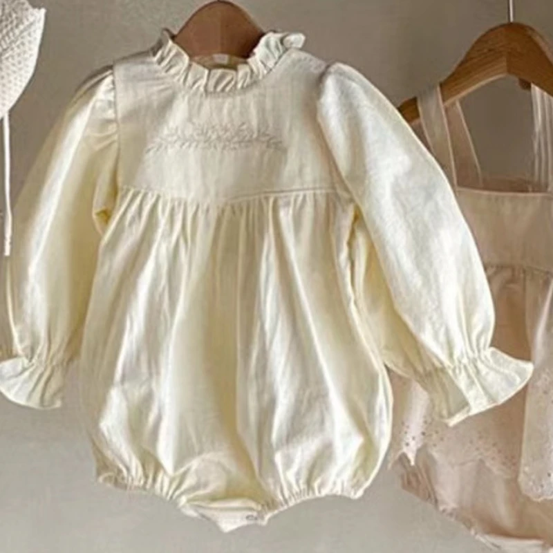 Spring Autumn Ins Baby Girls Climbing Suit Floral Long Sleeves Embroidery Outdoors Princess Loose Soft Pullover Covered Button
Spring Autumn Ins Baby Girls Climbing Suit Floral Long Sleeves Embroidery Outdoors Princess Loose Soft Pullover Covered Button