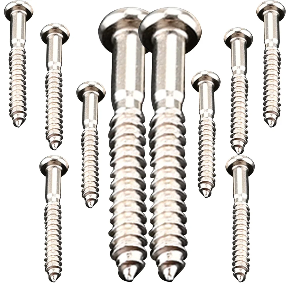10 Pcs Guitar Bridge Screws Electric Parts Round Head Tuner Pegs Metal Tremolo Self-tapping
10 Pcs Guitar Bridge Screws Electric Parts Round Head Tuner Pegs Metal Tremolo Self-tapping