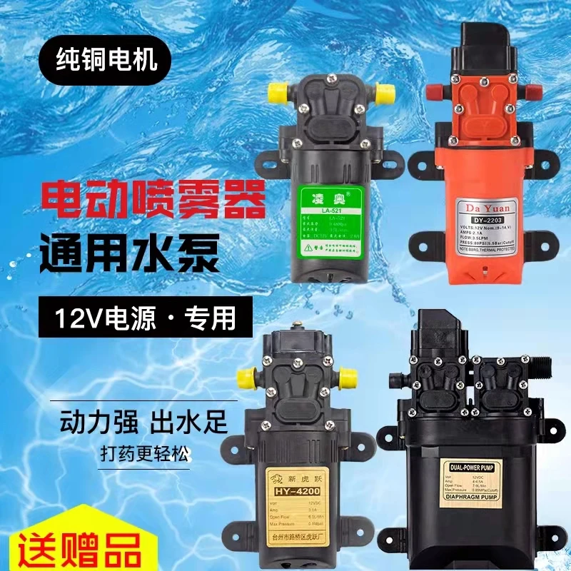 12v volt agricultural electric sprayer water pump motor watering flower fruit tree nursery high pressure diaphragm self-priming
12v volt agricultural electric sprayer water pump motor watering flower fruit tree nursery high pressure diaphragm self-priming