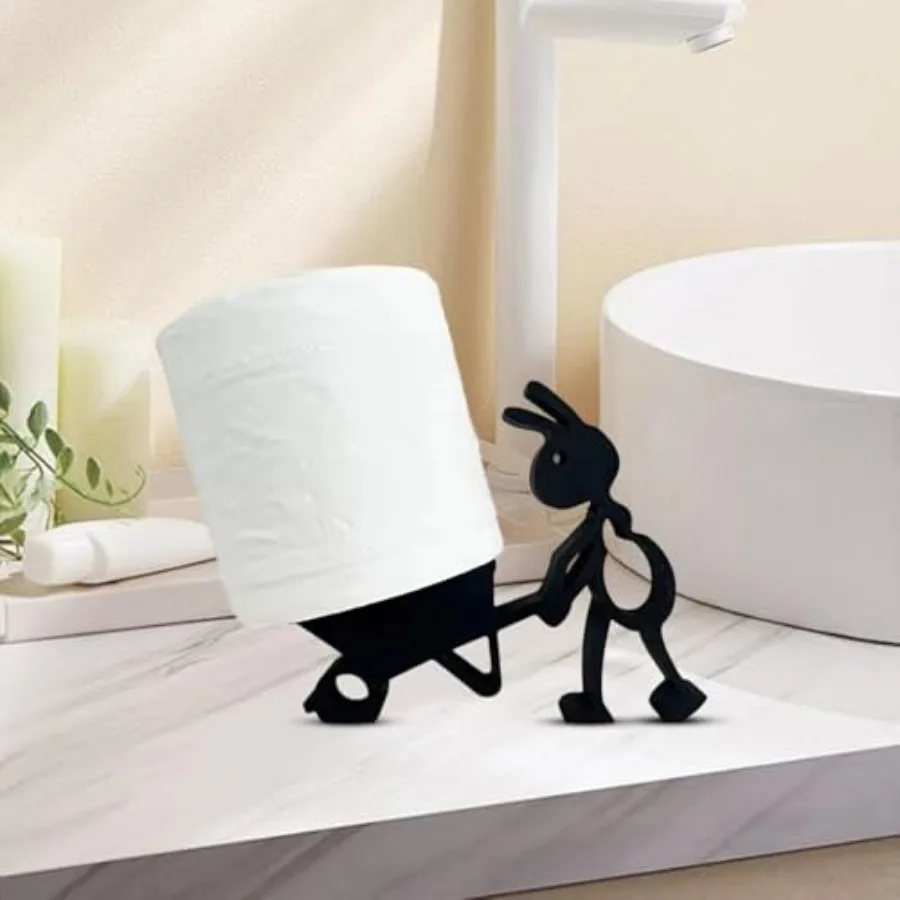 Funny Toilet Paper Holder Free Standing Bathroom Set - 3D Printed Black Ant Roll Holder, Paper Towel Rolls Dispenser, Storage R
Funny Toilet Paper Holder Free Standing Bathroom Set - 3D Printed Black Ant Roll Holder, Paper Towel Rolls Dispenser, Storage R