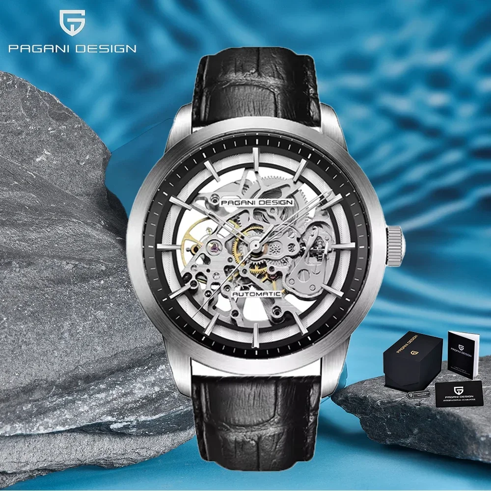 PAGANI DESIGN 2026 New Top Leather Luxury Skeleton Hollow Men Wristwatch Stainless Steel Waterproof Sports watch watches for men
PAGANI DESIGN 2026 New Top Leather Luxury Skeleton Hollow Men Wristwatch Stainless Steel Waterproof Sports watch watches for men