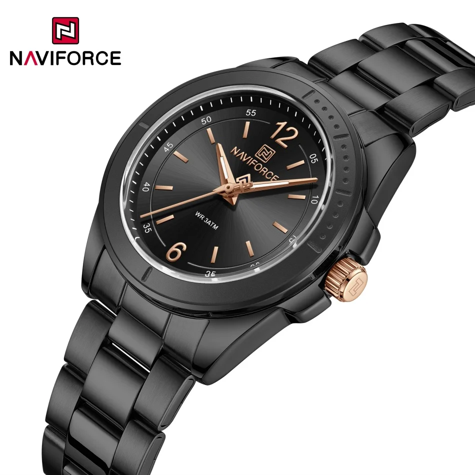 NAVIFORCE Waterproof Women's Classic Watches Simple Night Light Girls' Watch Women's Watch Stainless Steel Sports Fashion Watch
NAVIFORCE Waterproof Women's Classic Watches Simple Night Light Girls' Watch Women's Watch Stainless Steel Sports Fashion Watch
