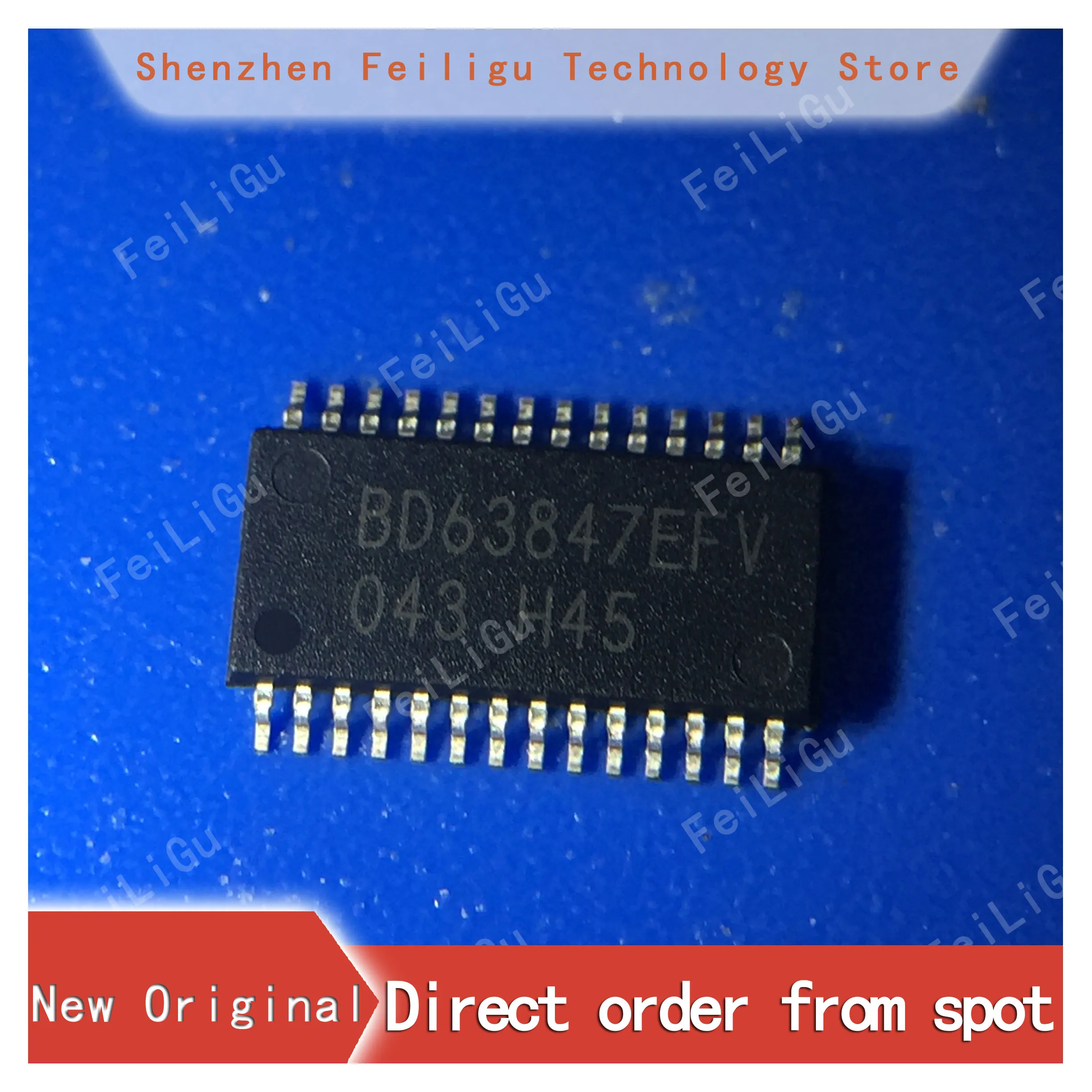 1/10/30Pieces 100% (New) original BD63847EFV-E2 BD63847EFV BD63847 Package:HTSSOP28 bipolar motor driver chip
1/10/30Pieces 100% (New) original BD63847EFV-E2 BD63847EFV BD63847 Package:HTSSOP28 bipolar motor driver chip