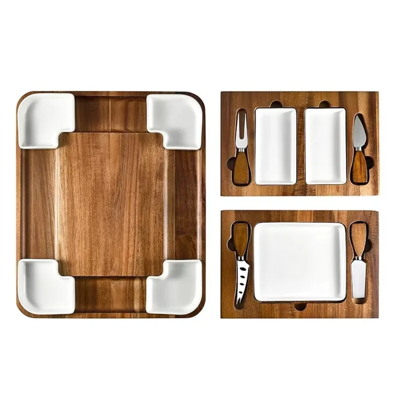Cheese Board Set Square Ceramic Cutlery Home Kitchen - Deli Board Cheese Platter
Cheese Board Set Square Ceramic Cutlery Home Kitchen - Deli Board Cheese Platter
