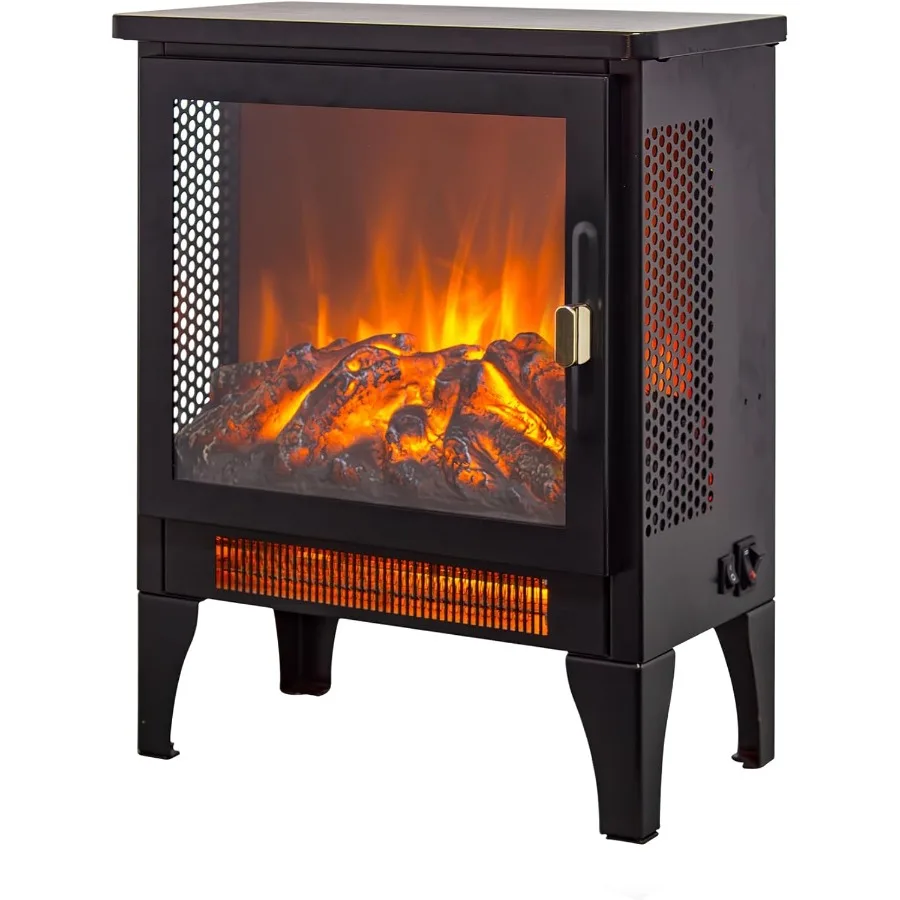 17 Freestanding Electric Fireplace Stove with Realistic Flame Log White Finish 700W/1400W Heating Overheat Protection
17 Freestanding Electric Fireplace Stove with Realistic Flame Log White Finish 700W/1400W Heating Overheat Protection