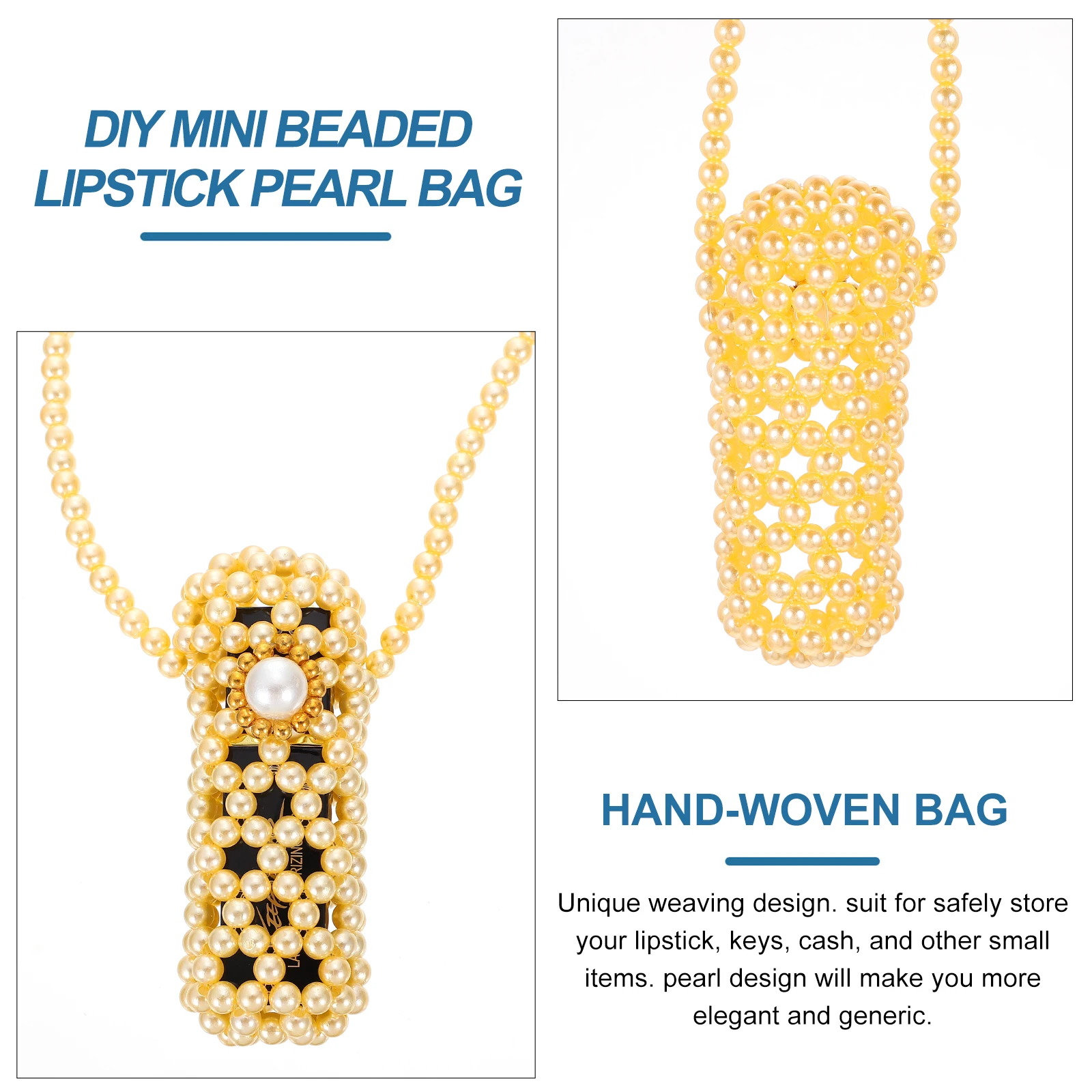 Pearl Women Wicker House Purse Crossbody Lipstick Storage Beaded Shoulder Bag Pearl Crossbody Bag Gold H bags Wallet
Pearl Women Wicker House Purse Crossbody Lipstick Storage Beaded Shoulder Bag Pearl Crossbody Bag Gold H bags Wallet