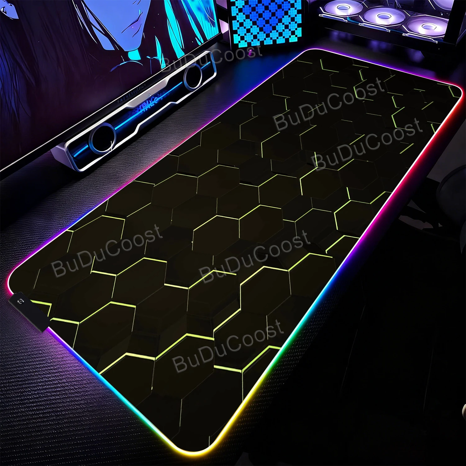 Geometric Pattern 3D RGB Mouse Pad Computer Laptop gaming XXL Office Large Rubber Bottom Non-Slip Desk Mat pc accessories
Geometric Pattern 3D RGB Mouse Pad Computer Laptop gaming XXL Office Large Rubber Bottom Non-Slip Desk Mat pc accessories