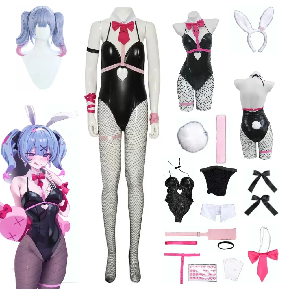 Anime Blue Hair Girl Cosplay Suit Rabbit Hole Bunny Girls Cosplay Decor Stickers Included Sexy Full Set Role Play Costume Women
Anime Blue Hair Girl Cosplay Suit Rabbit Hole Bunny Girls Cosplay Decor Stickers Included Sexy Full Set Role Play Costume Women