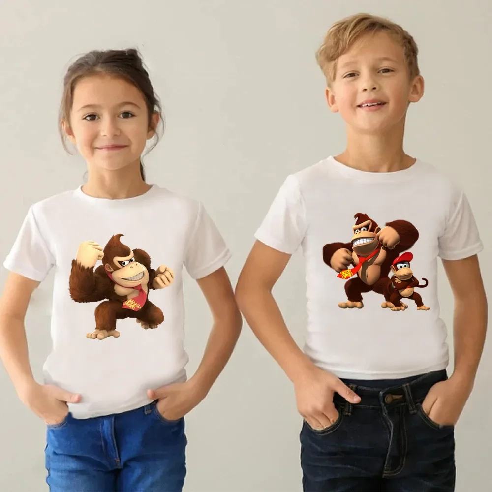 Boys Girls T-shirt Donkey Kong Country Print Cartoon Kids T Shirt Children Clothes Summer Baby Short Sleeve Tops Tee,HKP5221
Boys Girls T-shirt Donkey Kong Country Print Cartoon Kids T Shirt Children Clothes Summer Baby Short Sleeve Tops Tee,HKP5221