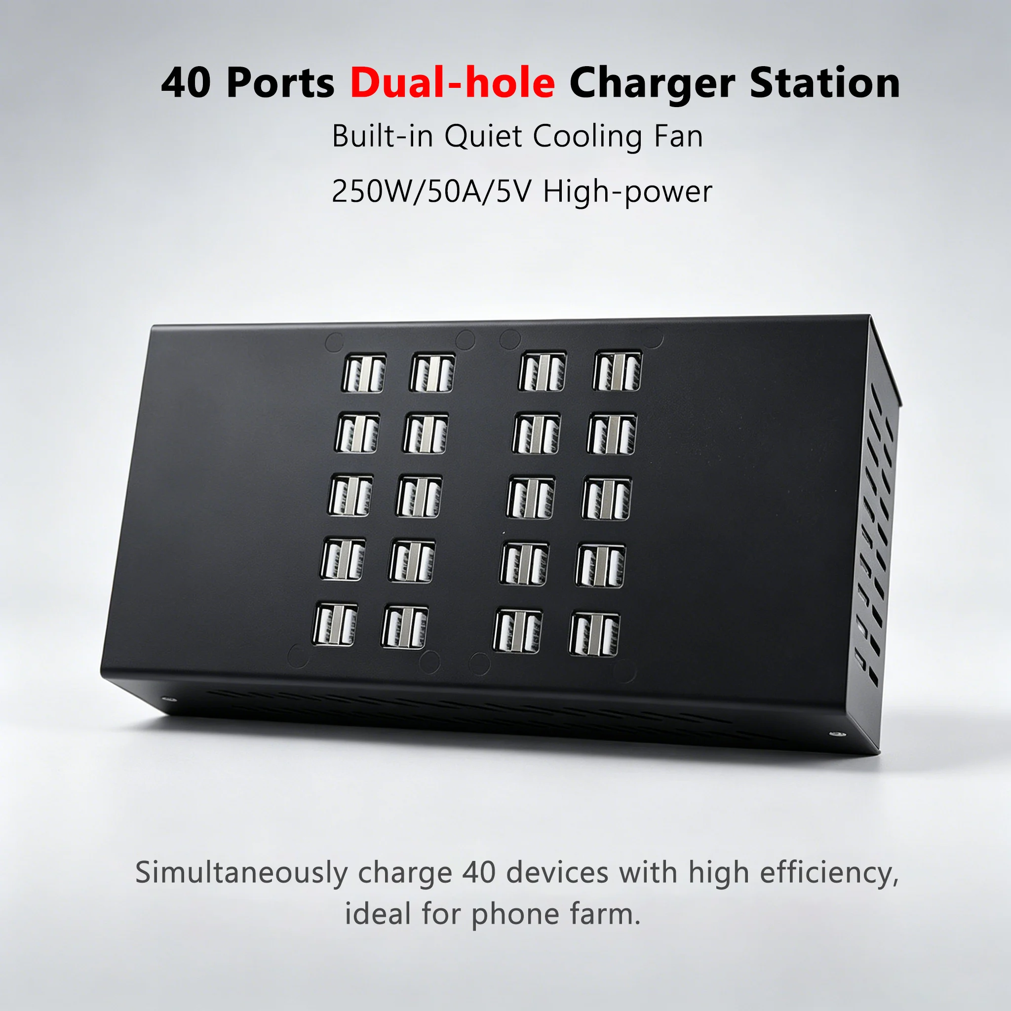 250W 40 Dual-port USB Charger For Xiaomi Android iPhone Adapter Multifunctional HUB Charging Station Dock Socket cargador
250W 40 Dual-port USB Charger For Xiaomi Android iPhone Adapter Multifunctional HUB Charging Station Dock Socket cargador