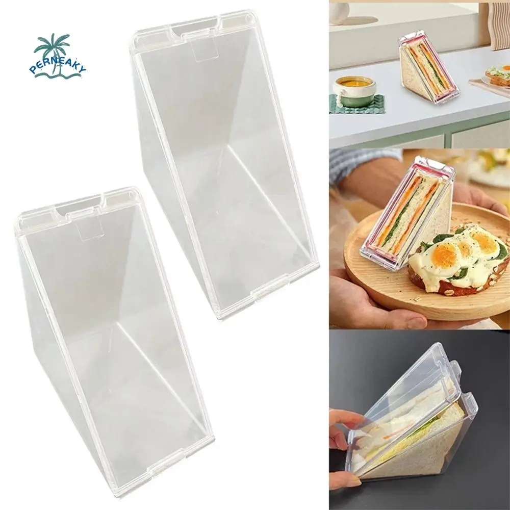 2Pcs Portable Triangle Sandwich Container Leakproof Clear Sandwich Wedge Boxes Sturdy with Lid Sandwich Food Case
2Pcs Portable Triangle Sandwich Container Leakproof Clear Sandwich Wedge Boxes Sturdy with Lid Sandwich Food Case