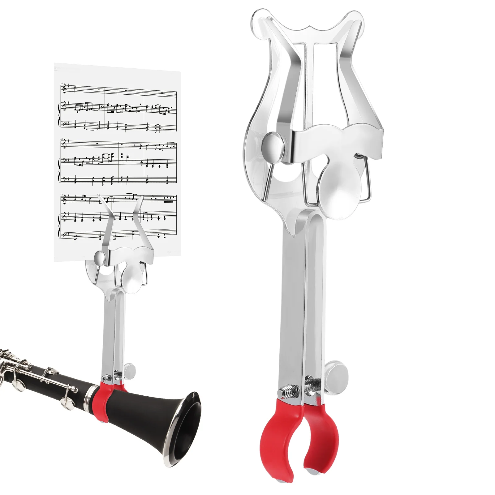 1pcs Iron Trumpet Lyre Sheet Music Clip Coated Clamp Fit Most Instruments Marching Band Clarinet Oboe Musical Accessories
1pcs Iron Trumpet Lyre Sheet Music Clip Coated Clamp Fit Most Instruments Marching Band Clarinet Oboe Musical Accessories