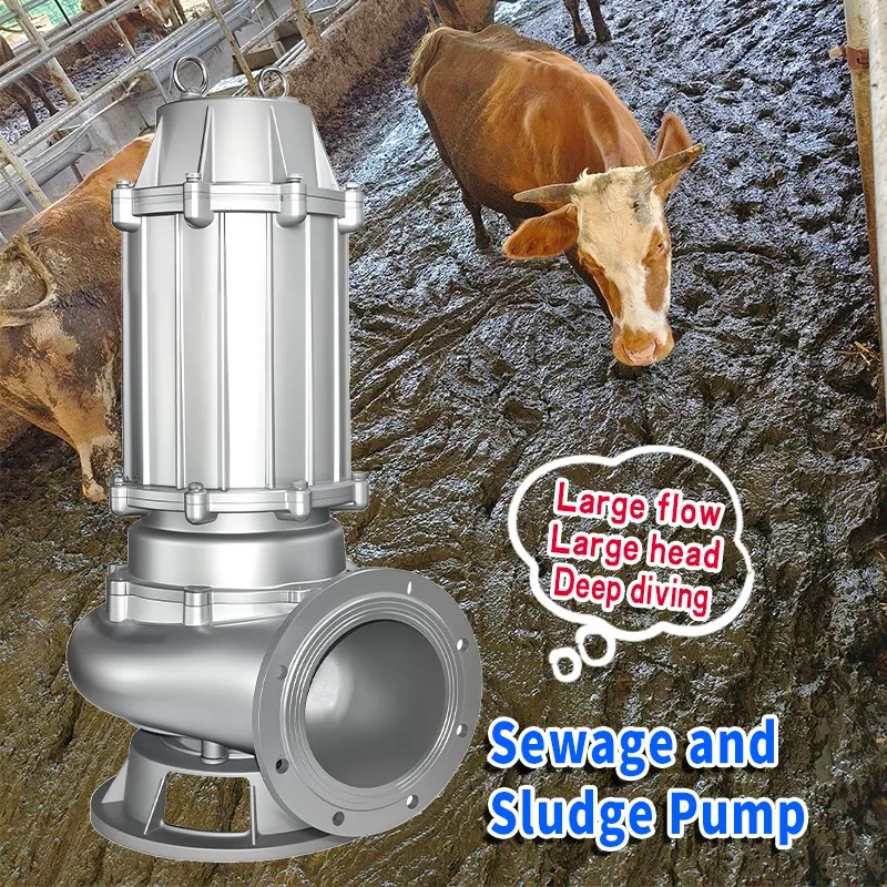 Non Clogging 380V 5kw Underwater Electric Submersible Sewage Water Pump For Dirty Sewage Water Dredging And Fecal Extraction
Non Clogging 380V 5kw Underwater Electric Submersible Sewage Water Pump For Dirty Sewage Water Dredging And Fecal Extraction