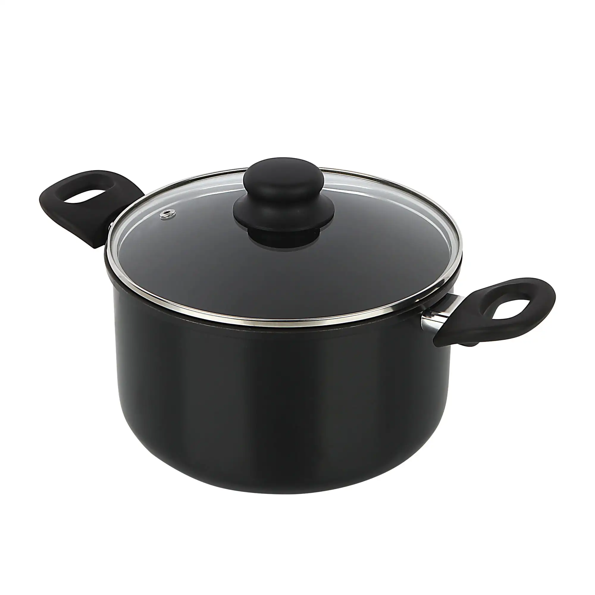 Aluminum Black Non-Stick Coated 5QT Dutch Oven with Glass Lid Dishwasher Safe Easying Cleaing
Aluminum Black Non-Stick Coated 5QT Dutch Oven with Glass Lid Dishwasher Safe Easying Cleaing