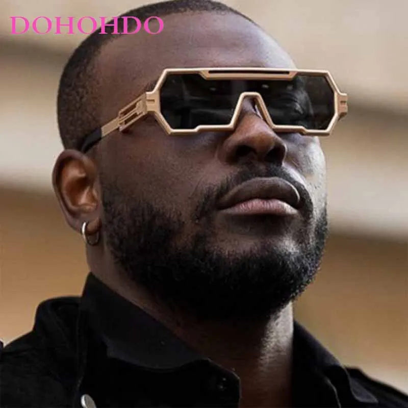 Metal Steampunk One Piece Square Sunglasses Women Men Classic Fashion Luxury Brand Designer Travels Driving Sun Glasses UV400
Metal Steampunk One Piece Square Sunglasses Women Men Classic Fashion Luxury Brand Designer Travels Driving Sun Glasses UV400