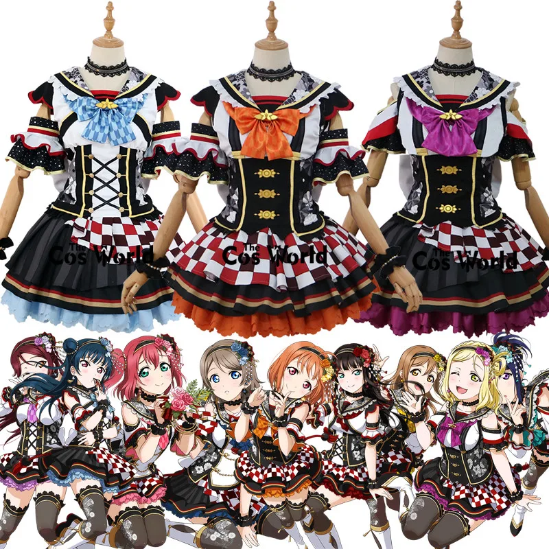 Love Live Sunshine Aqours New Year 9 Characters Takami Chika Ohara Mari Kurosawa Ruby Outfits Anime Customize Cosplay Costumes
Love Live Sunshine Aqours New Year 9 Characters Takami Chika Ohara Mari Kurosawa Ruby Outfits Anime Customize Cosplay Costumes