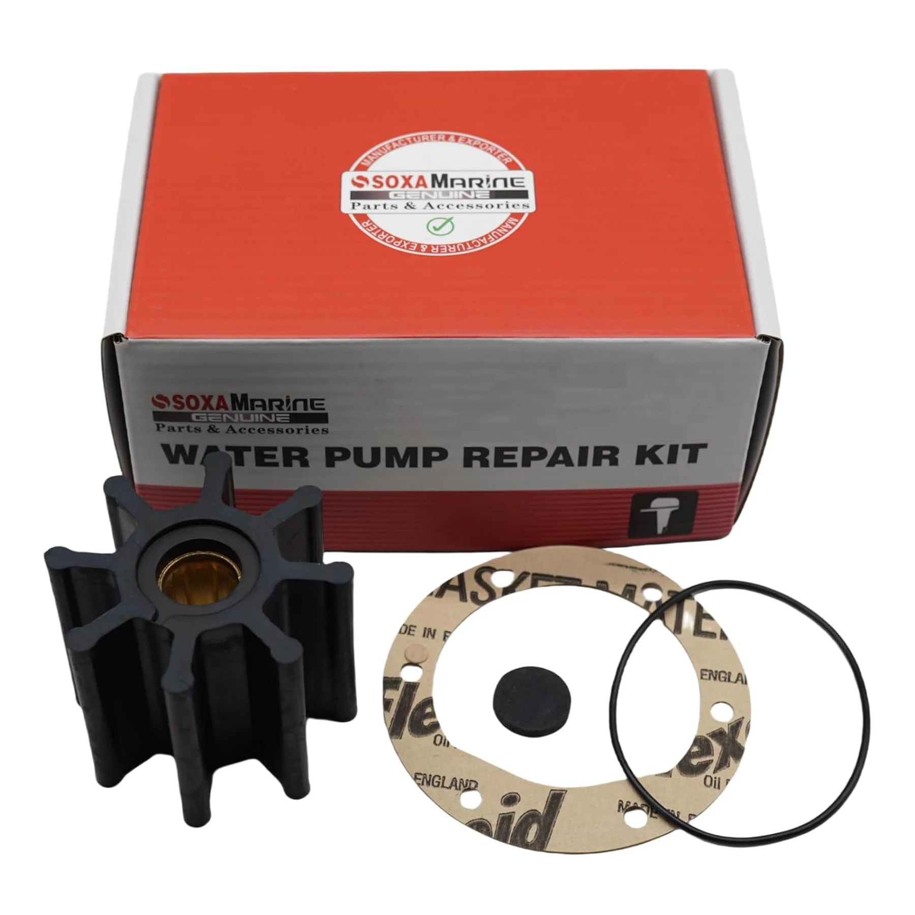 09-1028B Sea Water Pump Impeller Kit Fits for Volvo 21951356 3841697 for Jabsco 920-0003 for Sherwood 18200K Inboard Motor
09-1028B Sea Water Pump Impeller Kit Fits for Volvo 21951356 3841697 for Jabsco 920-0003 for Sherwood 18200K Inboard Motor