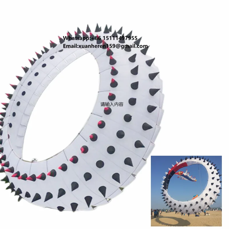 New High Quality Thorn Ring Kite Rolling Dragn Kite Park Large Soft Kite Outdoor Leisure Entertainment Games
New High Quality Thorn Ring Kite Rolling Dragn Kite Park Large Soft Kite Outdoor Leisure Entertainment Games