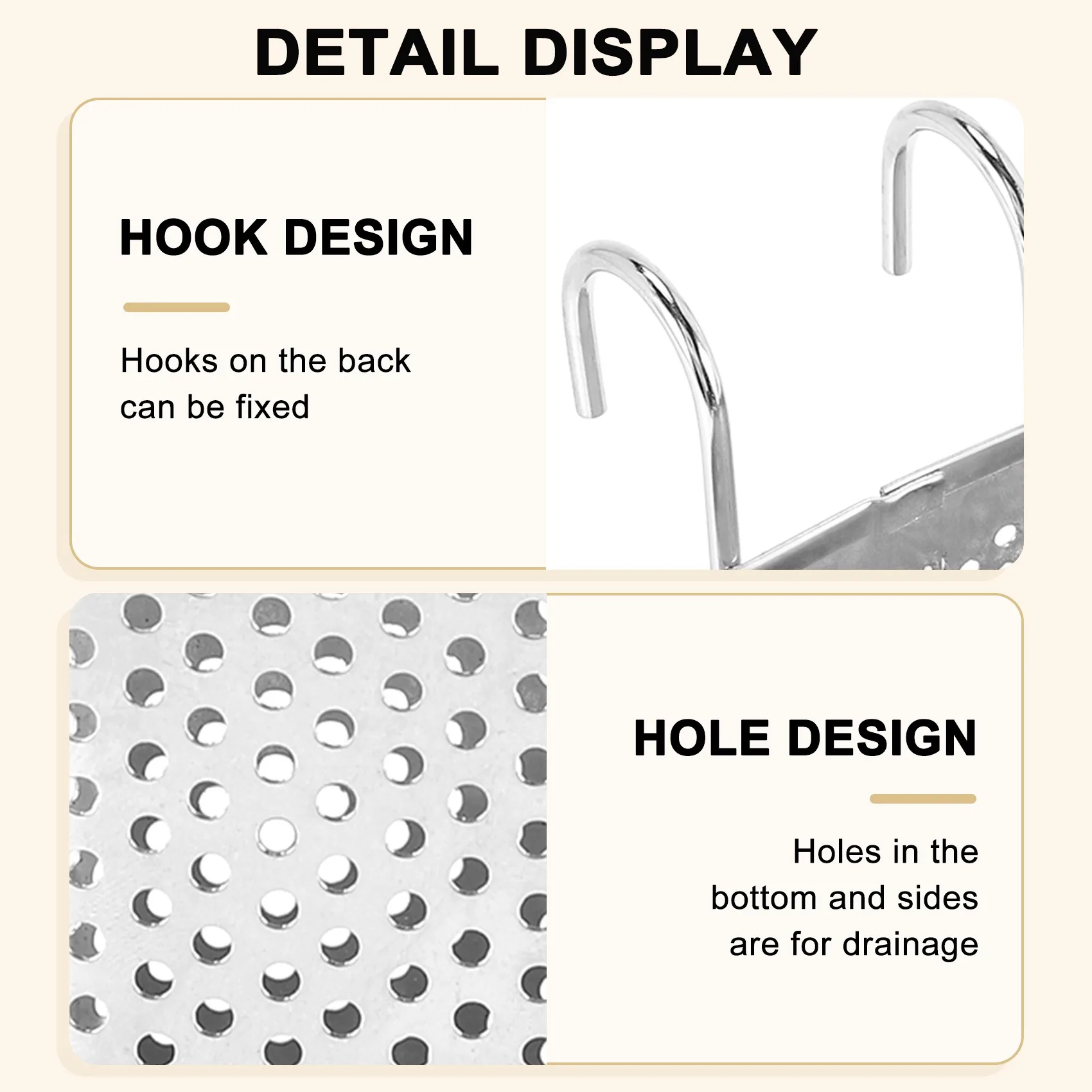 AX83-Stainless Steel Chopsticks Holder Hanging Cutlery Drying Basket Tableware Drainer With Hooks Kitchen Utensil
AX83-Stainless Steel Chopsticks Holder Hanging Cutlery Drying Basket Tableware Drainer With Hooks Kitchen Utensil