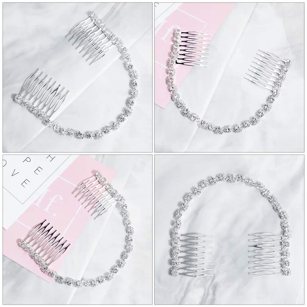 1 pc Crystal Comb Silver Alloy Elegant Bridal Hair Clip For Wedding Party Fashionable Hair Accessory Stylish Adornment
1 pc Crystal Comb Silver Alloy Elegant Bridal Hair Clip For Wedding Party Fashionable Hair Accessory Stylish Adornment