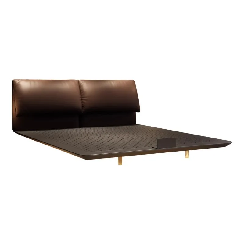 Italian minimalist modern minimalist high-end atmosphere master bedroom double bed carbon steel suspended bed
Italian minimalist modern minimalist high-end atmosphere master bedroom double bed carbon steel suspended bed