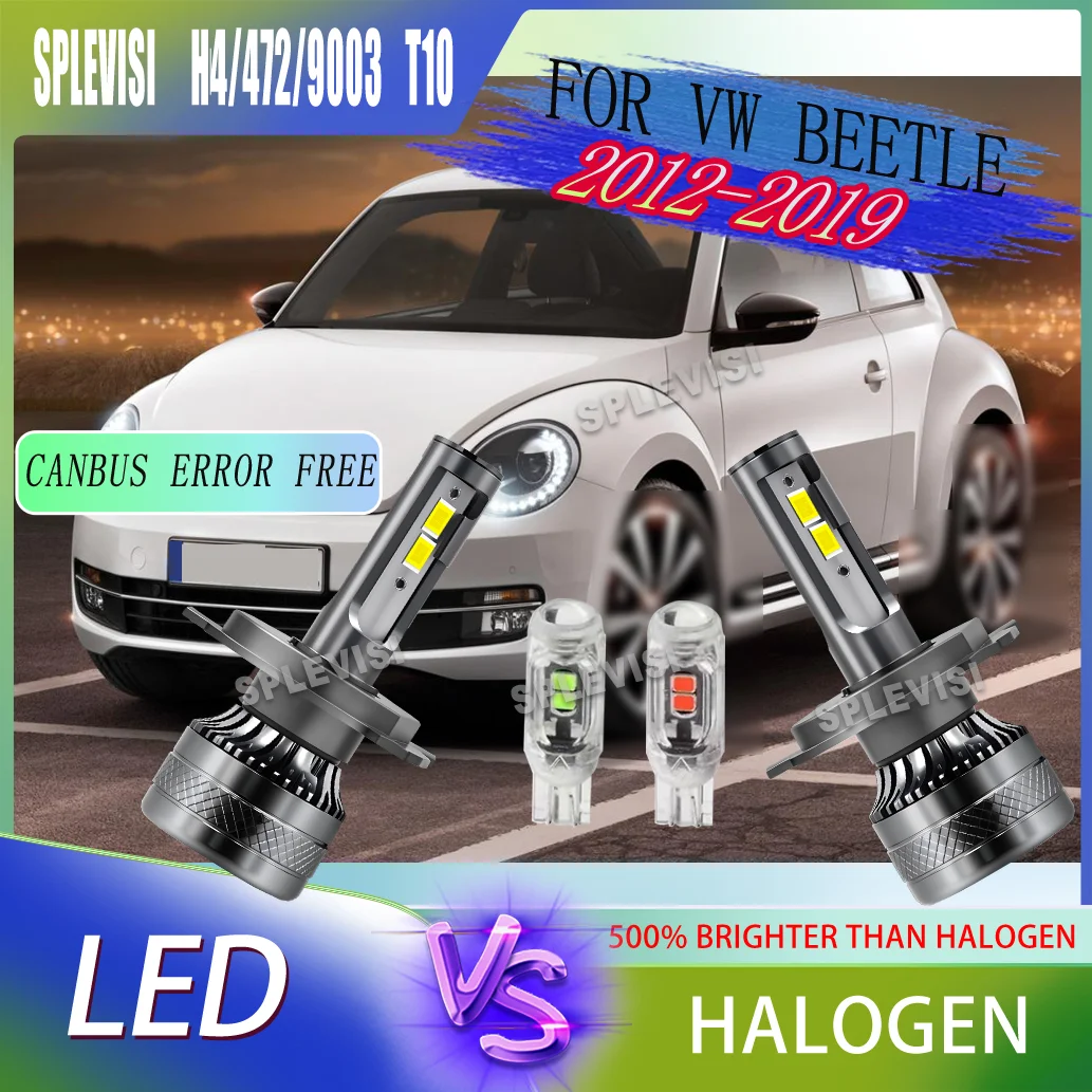 built-in load resistors LED H4 Bulb Experience 500% brighter than Halogen For VW Beetle 2012 2013 2014 2015 2016 2017 2018 2019
built-in load resistors LED H4 Bulb Experience 500% brighter than Halogen For VW Beetle 2012 2013 2014 2015 2016 2017 2018 2019