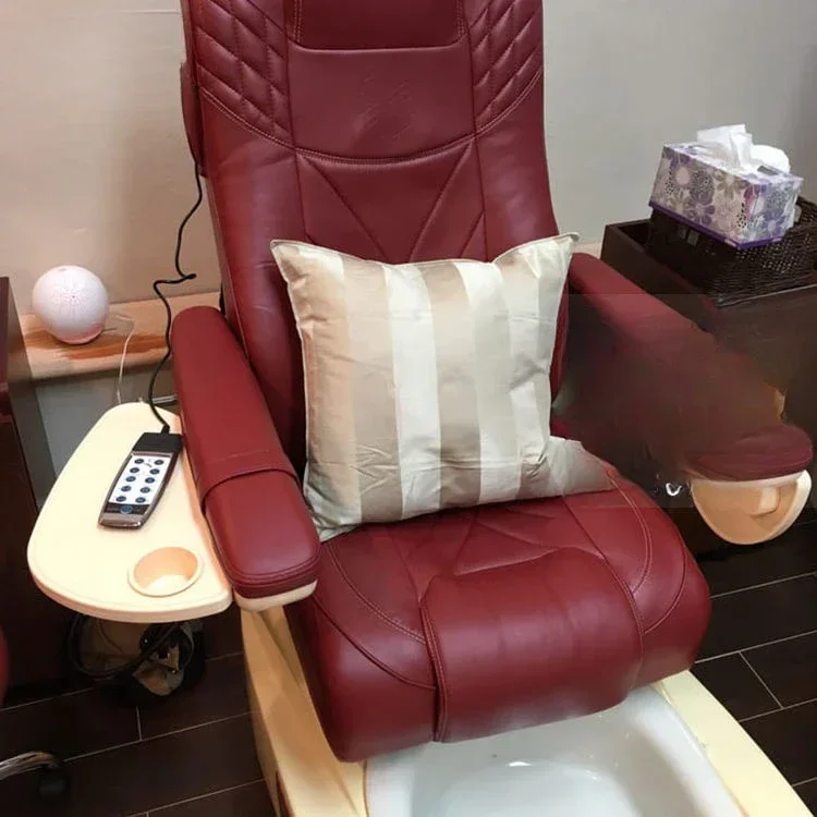 -Hot Sale Modern Fashion Red Foot SPA Salon Chair Massage Pedicure Chair With Bowl
-Hot Sale Modern Fashion Red Foot SPA Salon Chair Massage Pedicure Chair With Bowl
