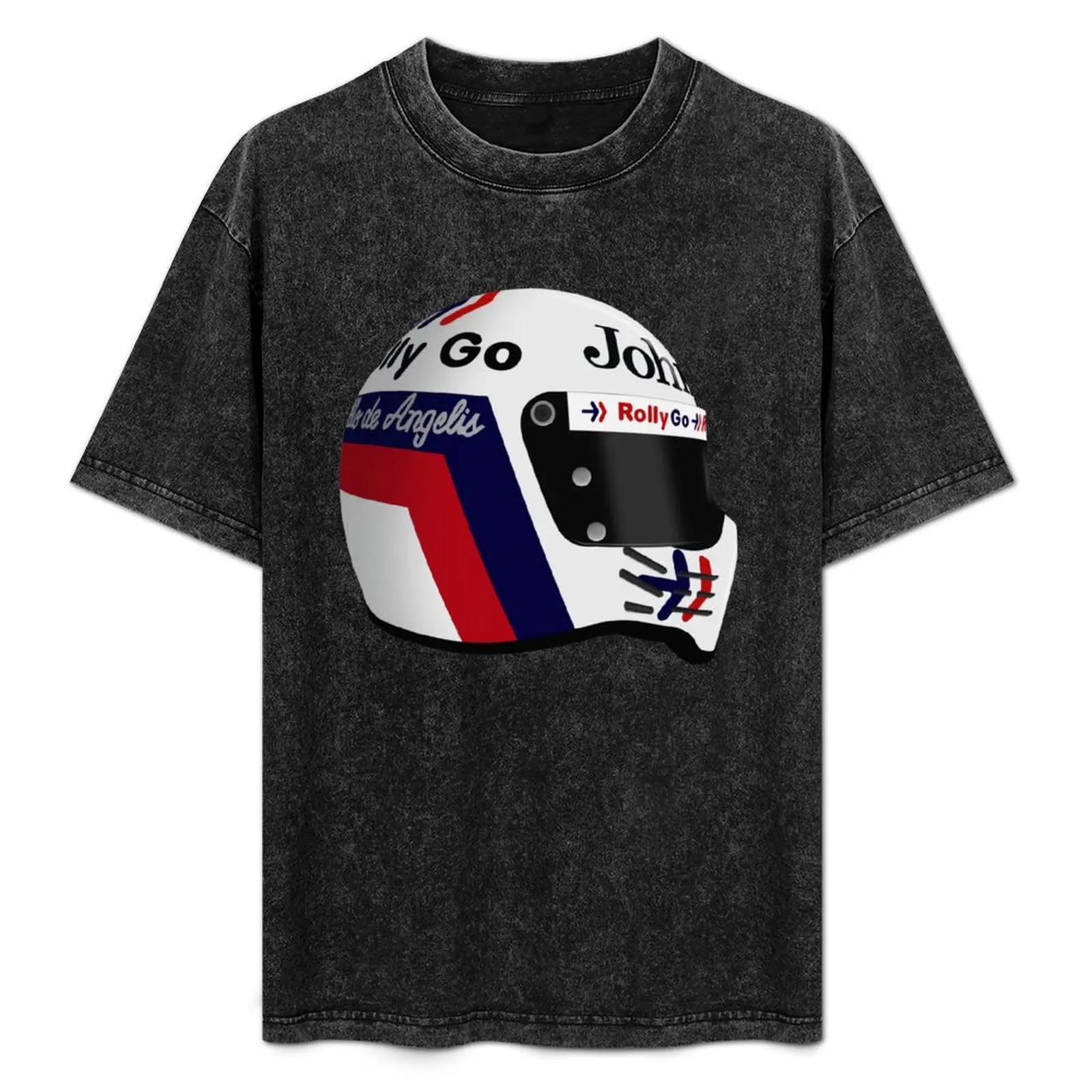 Elio de Angelis - 1985 Helmet Right side T-Shirt Work Short Sleeve Cotton Top
Elio de Angelis - 1985 Helmet Right side T-Shirt Work Short Sleeve Cotton Top