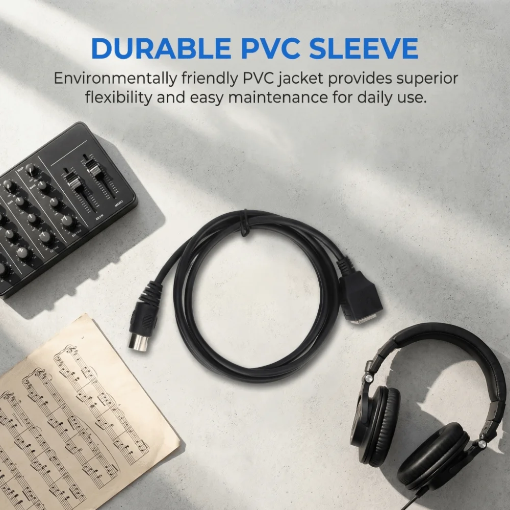 Кабель DIN 5 PIN - RJ45, 1,5 м, гибкий, Plug and Play, 5-контактный, для подключения аудиоустройств к Ethernet-кабелям
Кабель DIN 5 PIN - RJ45, 1,5 м, гибкий, Plug and Play, 5-контактный, для подключения аудиоустройств к Ethernet-кабелям