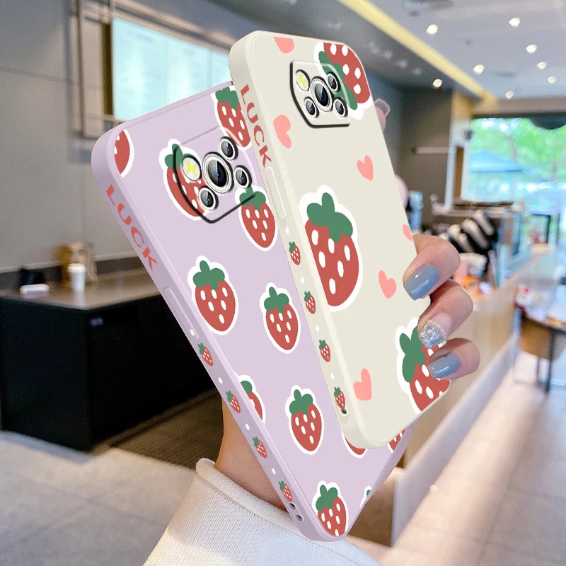 Printed Strawberry Red Sweet Liquid Left Rope For Xiaomi Mi Poco X6 X5 X4 X3 M6 M5 M5S M4 M3 F5 F4 F3 Pro 5G Soft Phone Case
Printed Strawberry Red Sweet Liquid Left Rope For Xiaomi Mi Poco X6 X5 X4 X3 M6 M5 M5S M4 M3 F5 F4 F3 Pro 5G Soft Phone Case