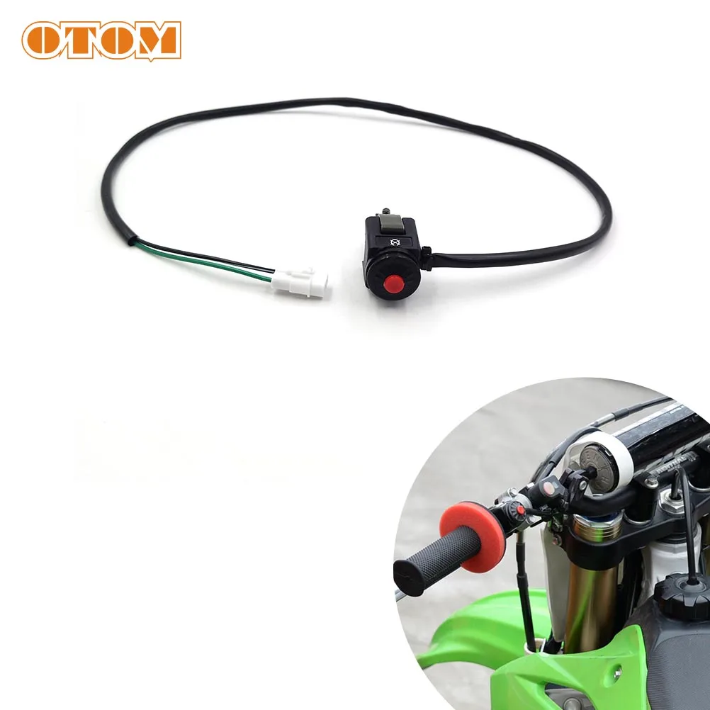 OTOM Motorcycle Handlebar Grip On/Off Waterproof Momentary Latching Flameout Switch SHORT CIRCUIT STOP BUTTON For KAWASAKI KX-F
OTOM Motorcycle Handlebar Grip On/Off Waterproof Momentary Latching Flameout Switch SHORT CIRCUIT STOP BUTTON For KAWASAKI KX-F