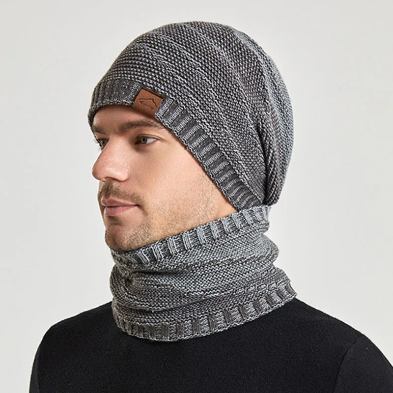 Winter Hats Scarf Beanie Set For Women Men Thick Fleece Lined Skull Cap Outdoor Neck Warmer Snow Ski Cap Windproof Knitted Hat
Winter Hats Scarf Beanie Set For Women Men Thick Fleece Lined Skull Cap Outdoor Neck Warmer Snow Ski Cap Windproof Knitted Hat