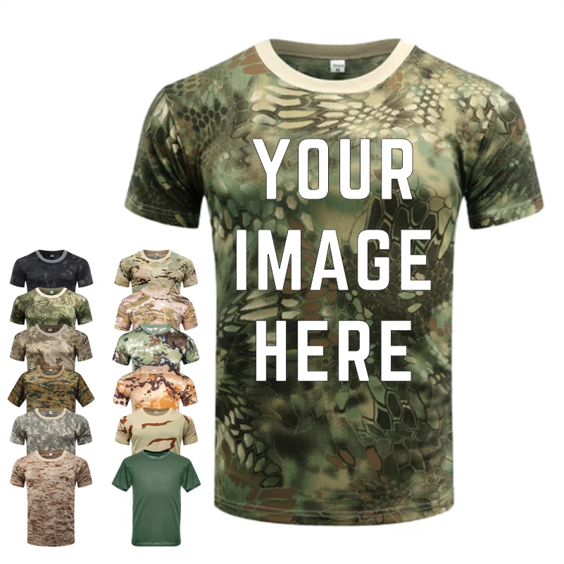 Camouflage Sports Casual Crew Neck Short Sleeve T-Shirt Breathable Lightweight Custom Logo Printing Available Personalization
Camouflage Sports Casual Crew Neck Short Sleeve T-Shirt Breathable Lightweight Custom Logo Printing Available Personalization